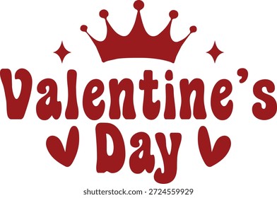 Texto de la tipografía del día de San Valentín en el fondo aislado transparente blanco liso para la tarjeta, la camisa, la sudadera con capucha, la sudadera, la ropa, la etiqueta, la taza, el icono, el cartel o la insignia