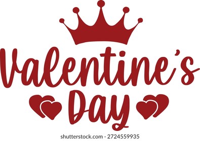 Valentinstag-Typografie, Text auf einfarbigem, weißem, transparentem, isoliertem Hintergrund für Karte, Hemd, Kapuze, Sweatshirt, Bekleidung, Tag, Becher, Symbol, Poster oder Abzeichen