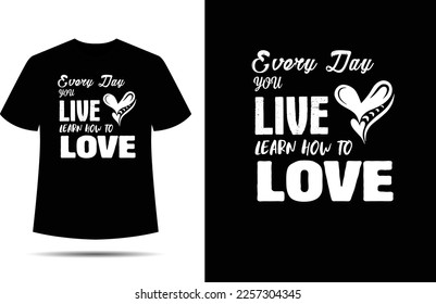 Valentine’s Day Typography T-Shirt Design.