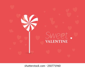 Day valentines. Valentines sweet postcard. Two versions in portfolio.