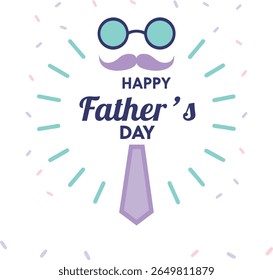 Father’s Day vector art illustration