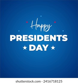 Día del Presidente. Plantilla de diseño de pancartas vectoriales para el Día del Presidente, Cartel, Afiche, Tarjeta de felicitación. Ilustración vectorial.