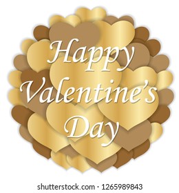 Valentine’s Day vector frame illustration. Horizontally and vertically repeatable.
