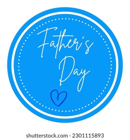 Father´'s day vector on blue background