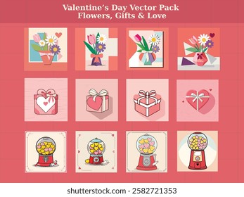 Valentine’s Day Vector Pack - Flowers, Gifts and Love