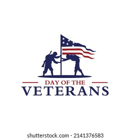 day of the veteran logo design , veteran days 