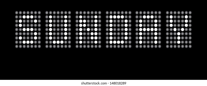 Day Week Dots Sunday Eps10 Stock Vector (Royalty Free) 148018289 ...