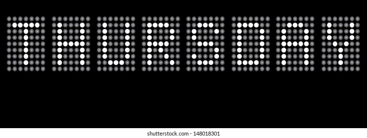 Day of Week in Dots - Thursday - EPS10