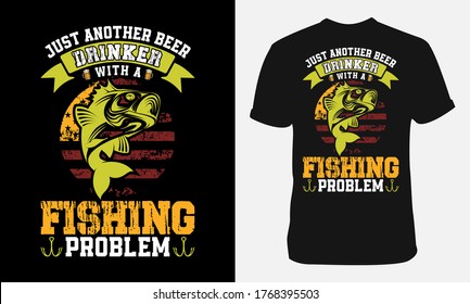 A day without fishing tshirt design-fishing tshirt design-fishing design vector