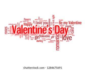 VALENTINE’S DAY word cloud 