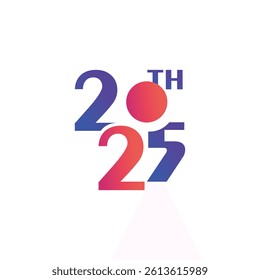 day of the year 2025. simple, elegant and attractive logo.