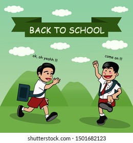 The day you and friend go back to school