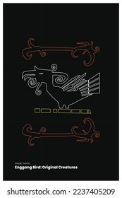 Dayak Art Enggang Bird Original Creatures-02