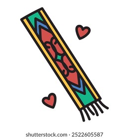 Dayak Doodle Illustration - Single Vector 06