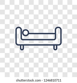 Daybed icon. Trendy linear Daybed logo concept on transparent background from Furniture and Household collection