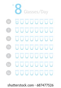 Daybook of Glasses per Day.