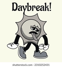 Daybreak With Sun Groovy Character design