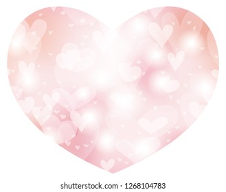 Valentine’s Day/bridal abstract heart shape background, vector illustration.