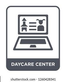 Daycare Center Icon Vector On White Background., Daycare Center Simple Element Illustration