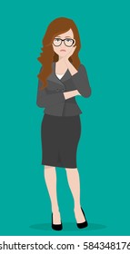daydream worker girl.vector illustrator