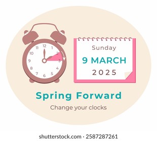 Daylight Saving Time Ends November 5, 2023. Alarm Clock Set To Clock Back One Hour. Winter Time, Fall Back. Web reminder banner. Picture of clocks with arrow hand turning back an hour. Yellow. Autumn