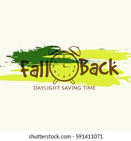 Daylight Saving Time Poster Or Banner Background.