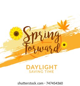 Daylight Saving Time Poster Or Banner Background.