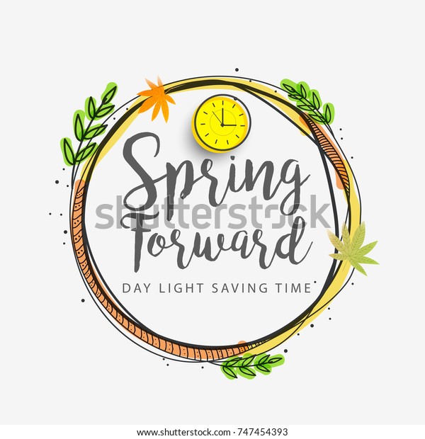 Daylight Saving
Time Poster Or Banner
Background.