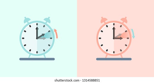 Daylight Saving Time vector 2019, DST  daylight time also summer time