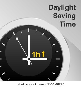 Daylight Saving Time Vector Template
