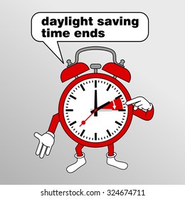 Daylight Saving Time Vector Template