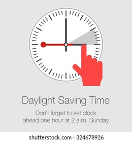 Daylight Saving Time Vector Template