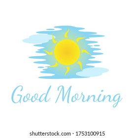 Daylight sky vector illustration. Multipurpose Graphic image for card, social media content, background or logo.