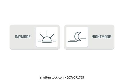Daymode Nightmode button. Daytime Line icon. Vector illustration