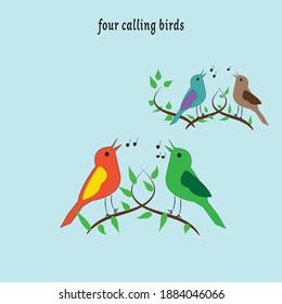 days of Christmas, 4 calling birds