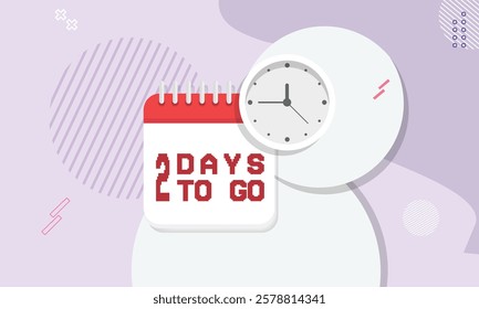 Days to go Badges and Stickers. Count time sale. Number of days left. Countdown left days banner. Vector illustration