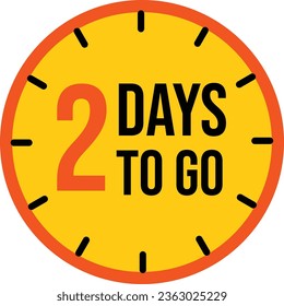Days to go countdown business icon. Sales clock, days left symbol. Vector illustration graphic design