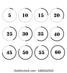 Days hours minutes seconds, icon of timer showing what time is left to beginning of certain event vector illustration. Icon of timer showing what time days hours minutes seconds is left 