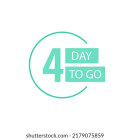 Days Left Badges and Stickers. Number of days left. Countdown left days banner. Count down vector banner template. 