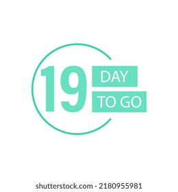 Days Left Badges and Stickers. Number of days left. Countdown left days banner. Count down vector banner template. 