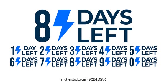 Días de plantilla de banner de promoción de cuenta regresiva.