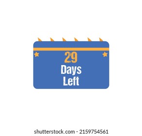 Days Left Orangy White Poke Icon Gorgeous Vector Illustration