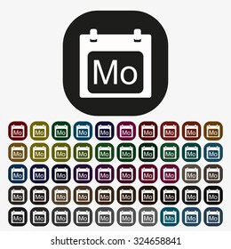 days of the week. icon. vector design