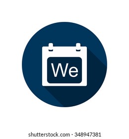 days of the week icon, vector illustration. Modern design. Flat design style