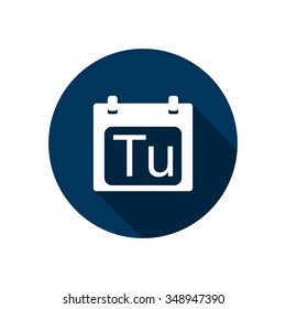 days of the week icon, vector illustration. Modern design. Flat design style