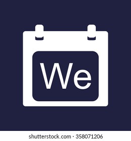 days of the week icon, vector illustration. Modern design. Flat design style