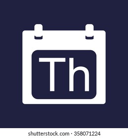 days of the week icon, vector illustration. Modern design. Flat design style