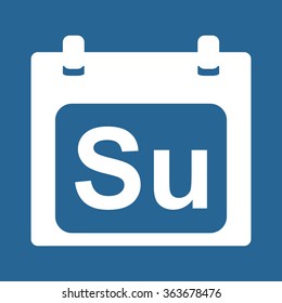 days of the week icon, vector illustration. Modern design. Flat design style