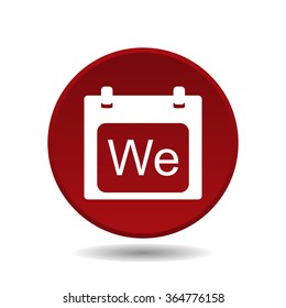 days of the week icon, vector illustration. Modern design. Flat design style