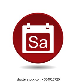 days of the week icon, vector illustration. Modern design. Flat design style